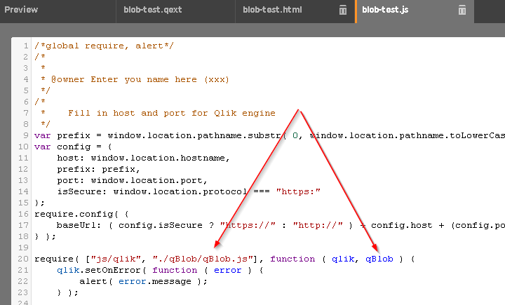 qlik sense mono framework