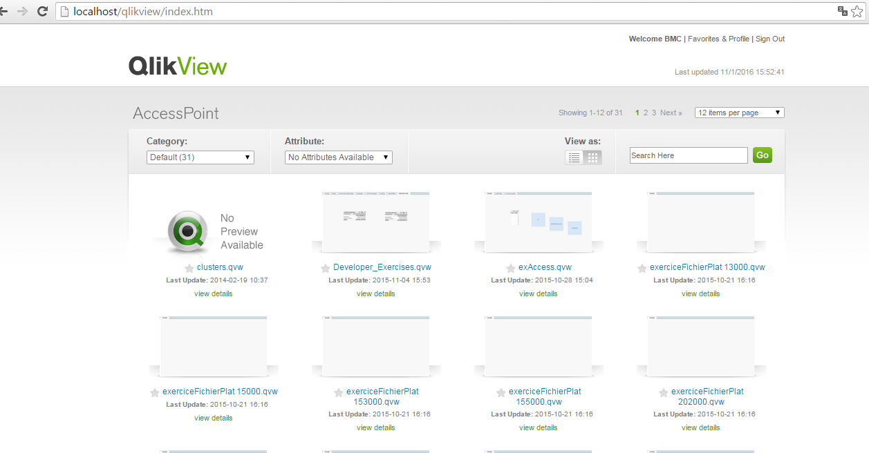 The AccessPoint of the QlikView show blank content... - Qlik Community -  1012851
