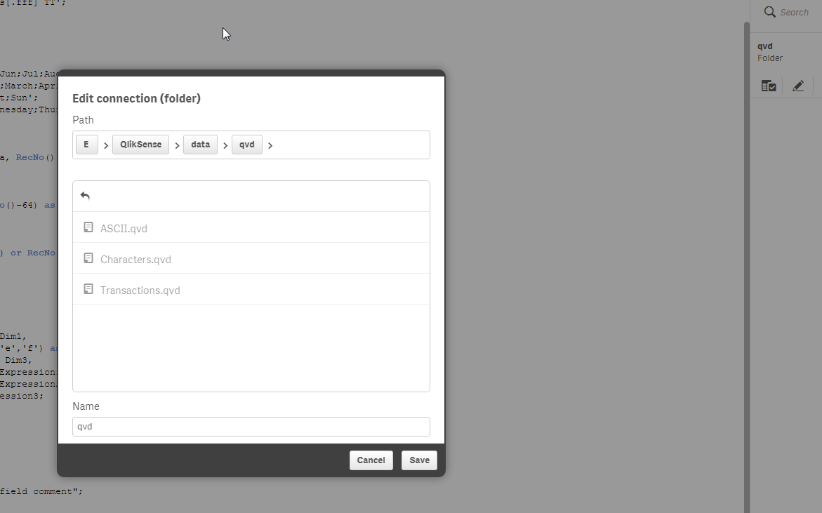 Solved Store tables into qvd (custom path) Qlik Community 1014040