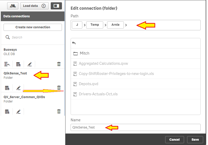 declare sql varibale in qlik sense