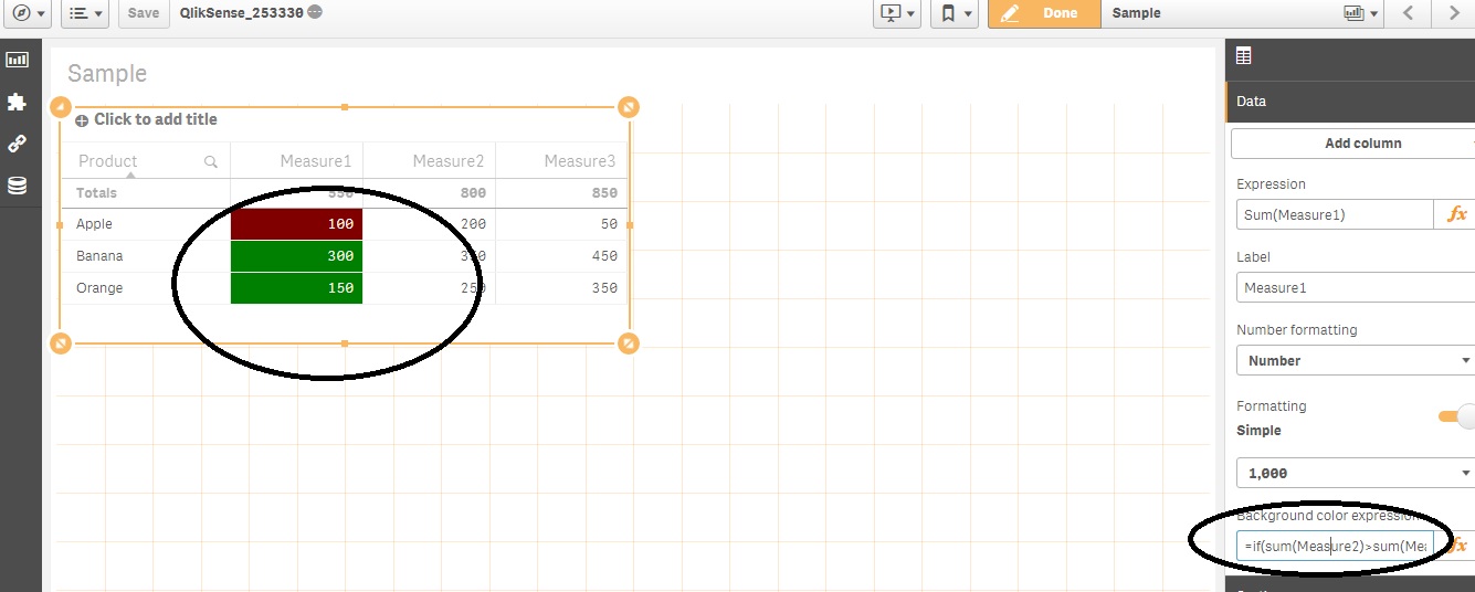 Qlik Sense - KPI Object - Conditional Colors - Qlik Community - 1290767