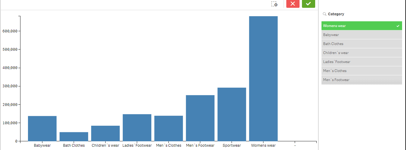 How to make selections in bar chart extension(... - Qlik Community -  1442802
