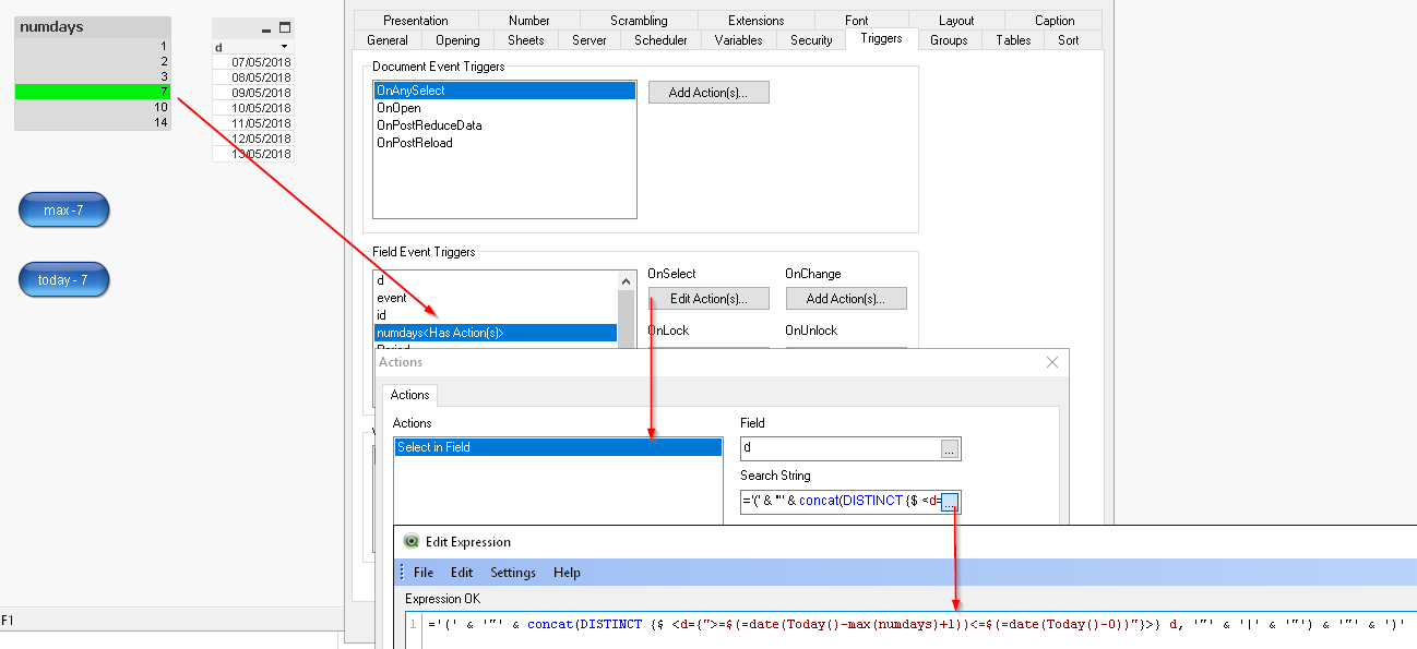 How to auto filter calendar for last 7 days or x d... Qlik Community