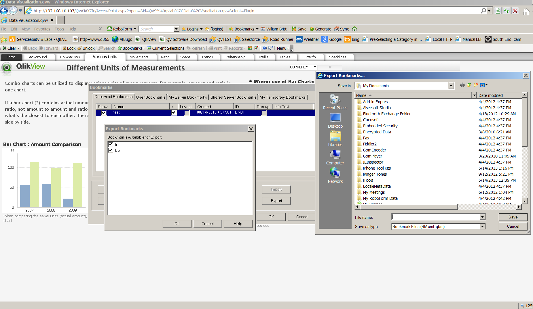 Can we Export and Import BookMark Created on Acces... Qlik Community