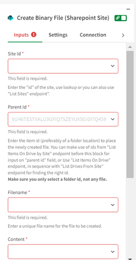 create-binary-file-sharepoint-site-input-parameters.png