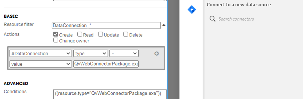 QvWebConnectorPackage.exe type rule does not work