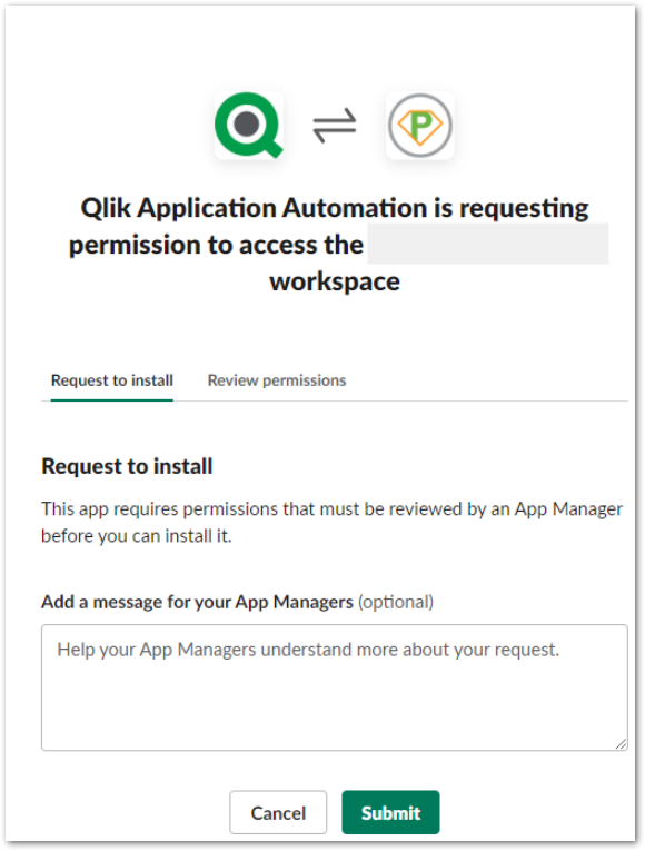 Qlik Application Automation is requesting permission to access the workspace.png