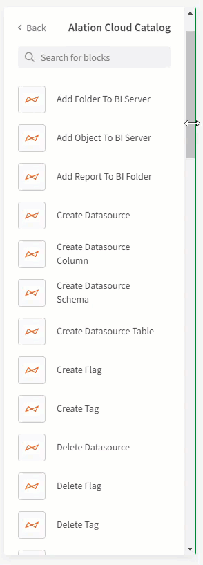 Qlik Application Automation - Alation Cloud Catalog Blocks.gif