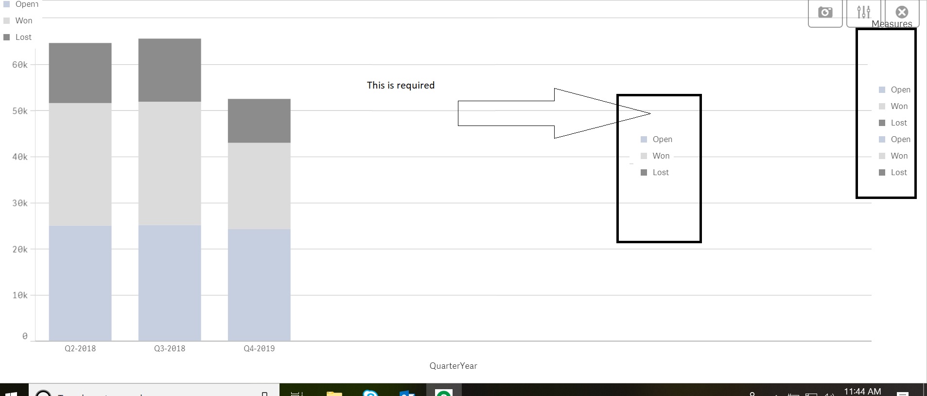 Use Silent Legend with stack bar - Qlik Community - 1573052