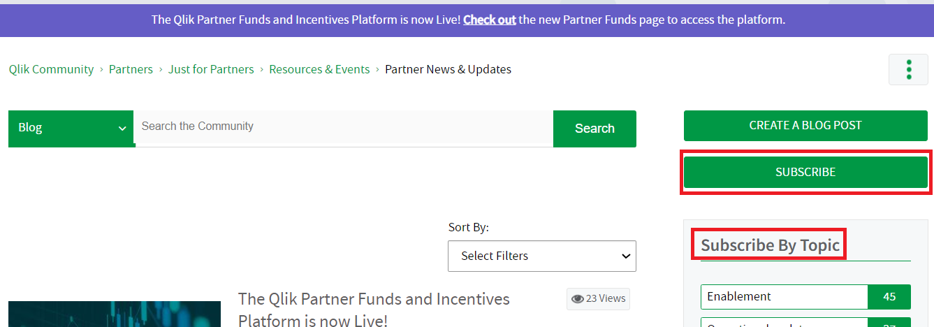How to Use the Partner Area of Qlik Community (Par... - Qlik Community ...