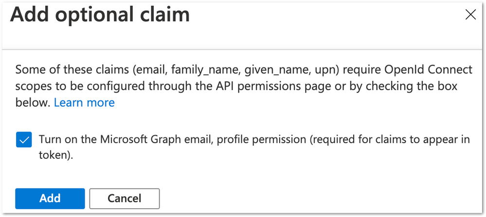 Turn on the Microsoft Graph email and profile permission.png