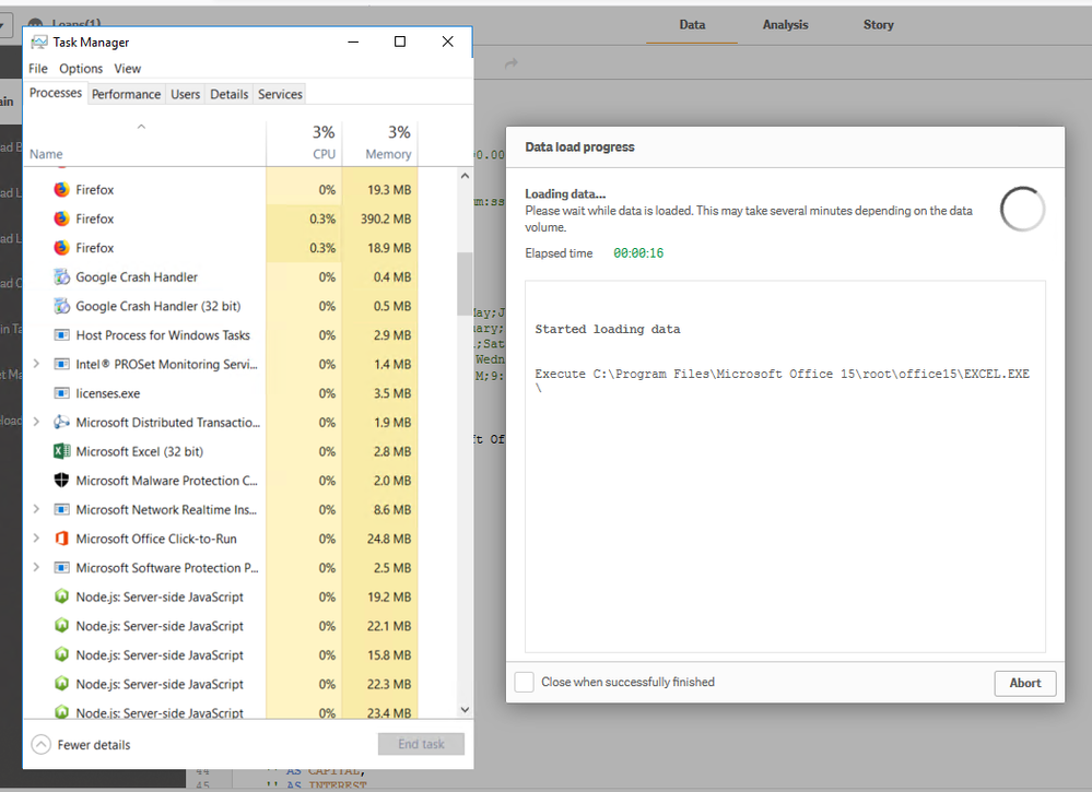 Opening Excel