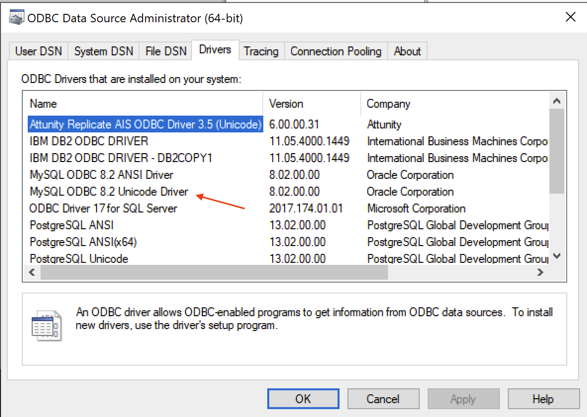 Solved ODBC driver not found when connecting to MySQL Qlik