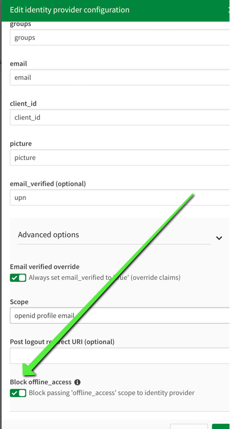 Block offline access