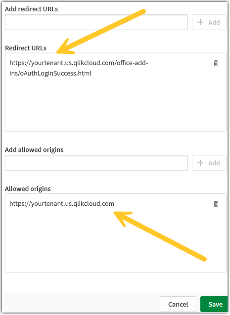 OAuth Client for Tabular Reporting Redirect and Allowed Origin URLs.png