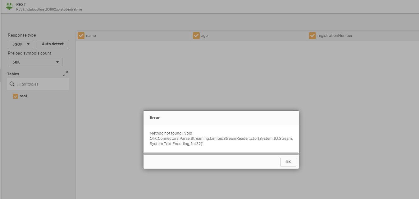 Solved: Unable to connect via REST - Qlik Community - 1598374