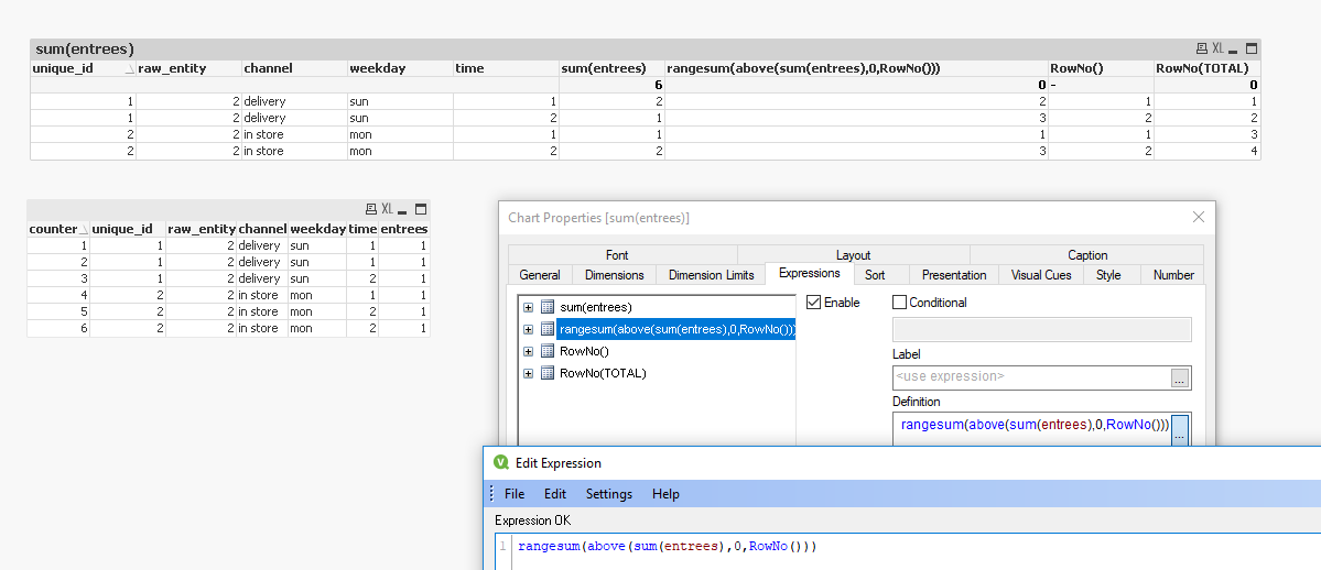 Straight Table Cumulative sum by dimension Qlik Community 1598394