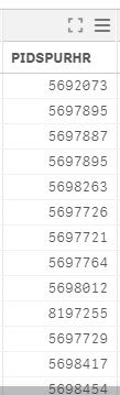 datamanger shows only the PID