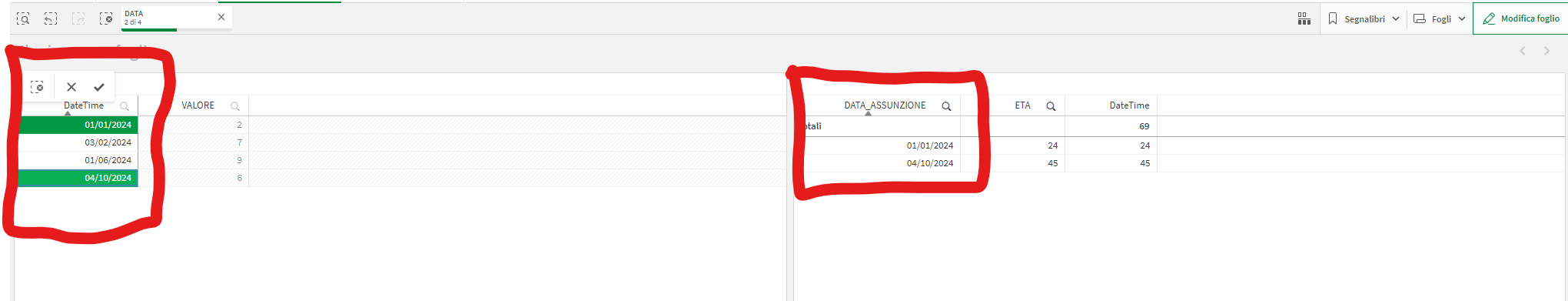 filter data table based on selection in another da... - Qlik Community ...