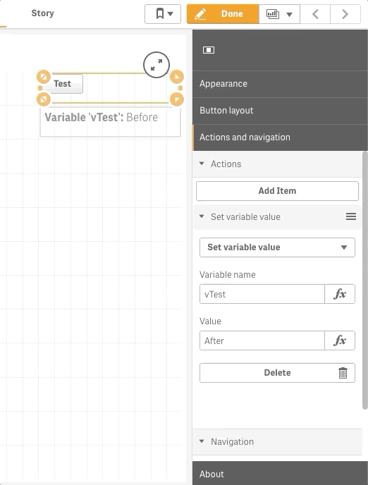 How to set a variable value with a button click (d... - Qlik Community ...