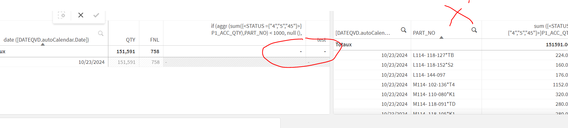 Solved: How to sum and filter set analysys without dimensi... - Qlik ...