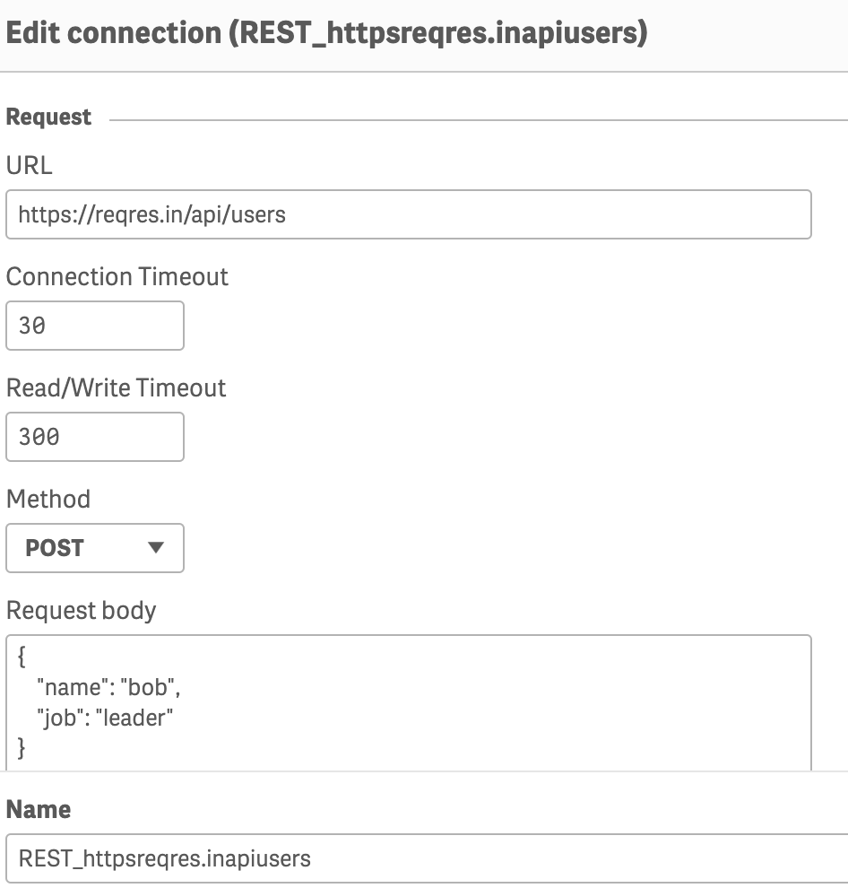Solved: POST REST Connection works in Postman but not in Q... - Qlik ...