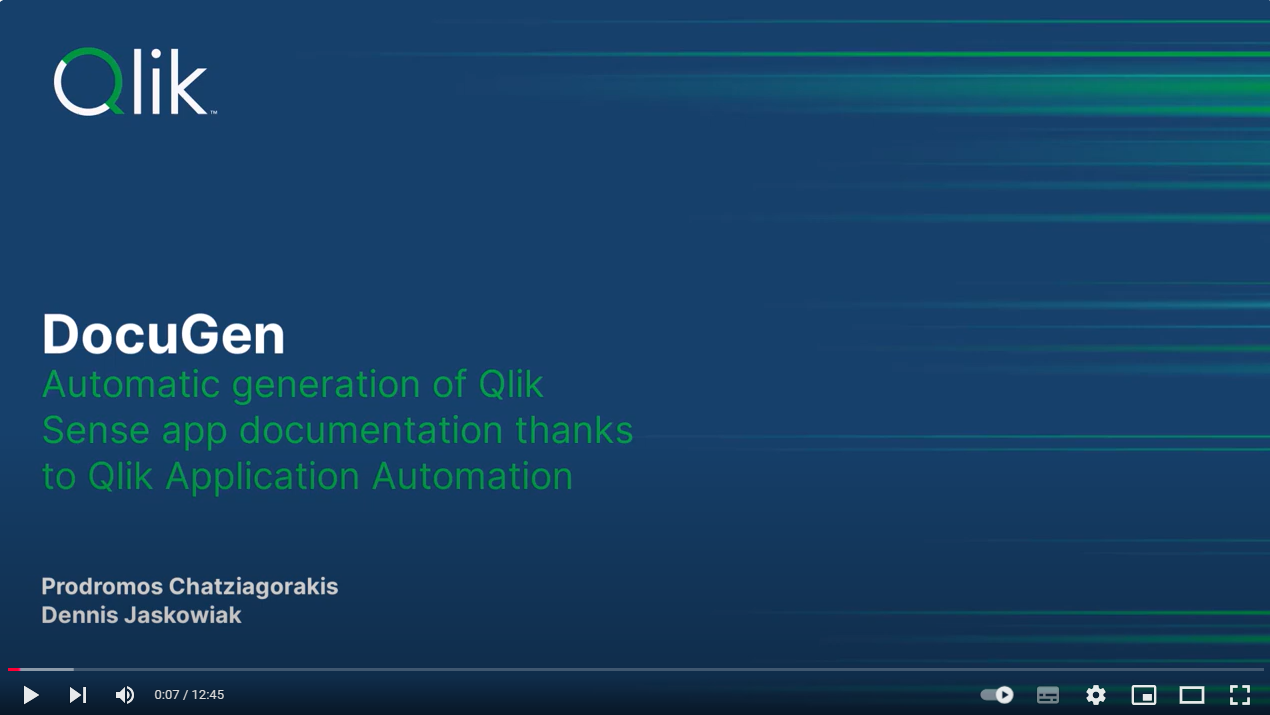 DocuGen - Automatic generation of Qlik Sense app d... - Qlik Community ...