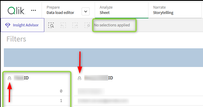 Solved: Locked selections affecting Section Access during