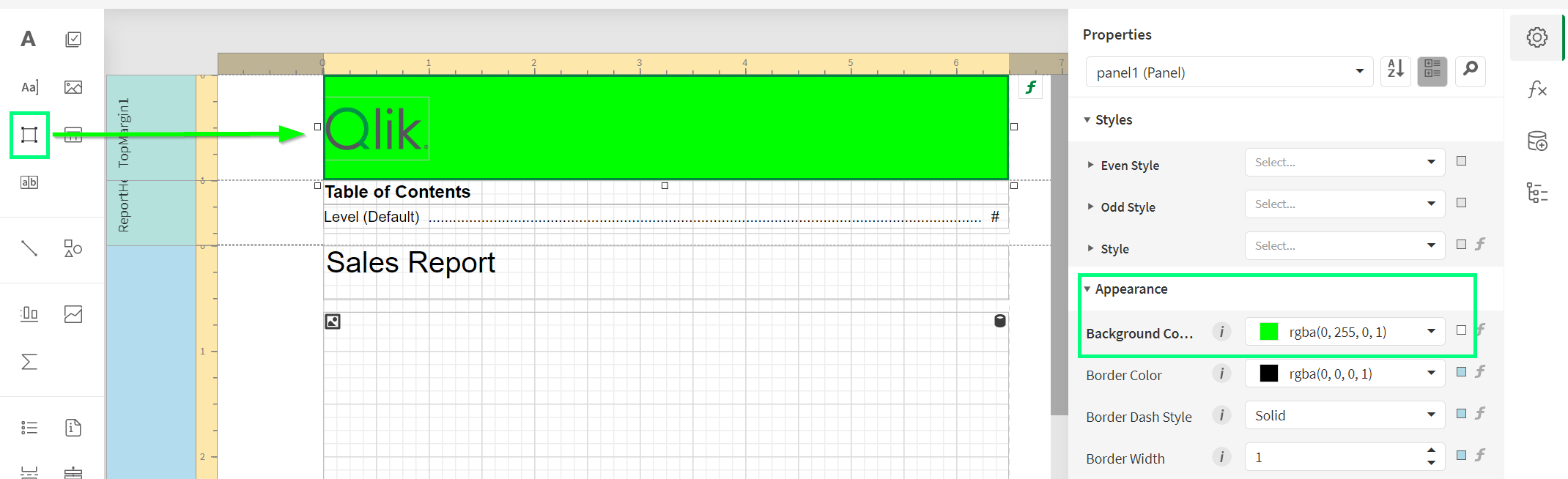 Solved: PixelPerfect Report Template Editor Design: Theme ... - Qlik ...