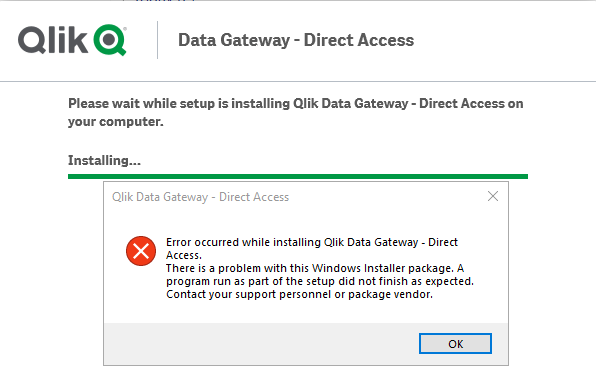 Solved: Failed to Install Qlik Data Gateway - Qlik Community - 2505369