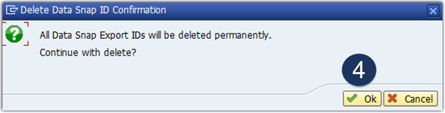 all data snap export ids will be deleted.png
