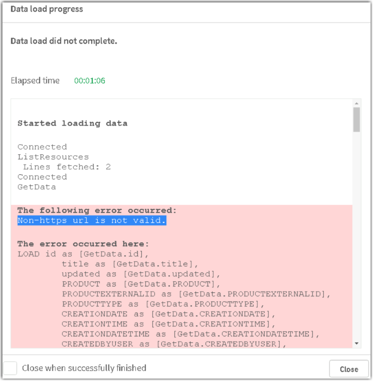 Qlik Sense Enterprise on Windows OData Connector:  - Qlik