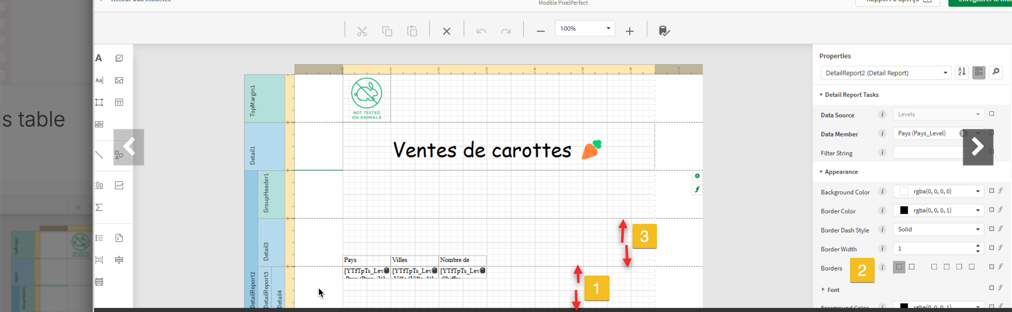 Solved: Pixelperfect qlik cloud how to make a table with c... - Qlik ...