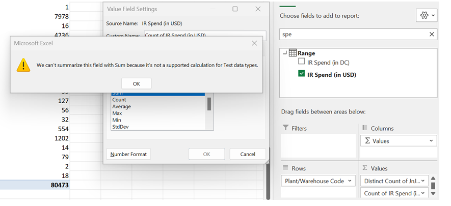Solved: Unable to Sum when using pivot in excel download d... - Qlik ...