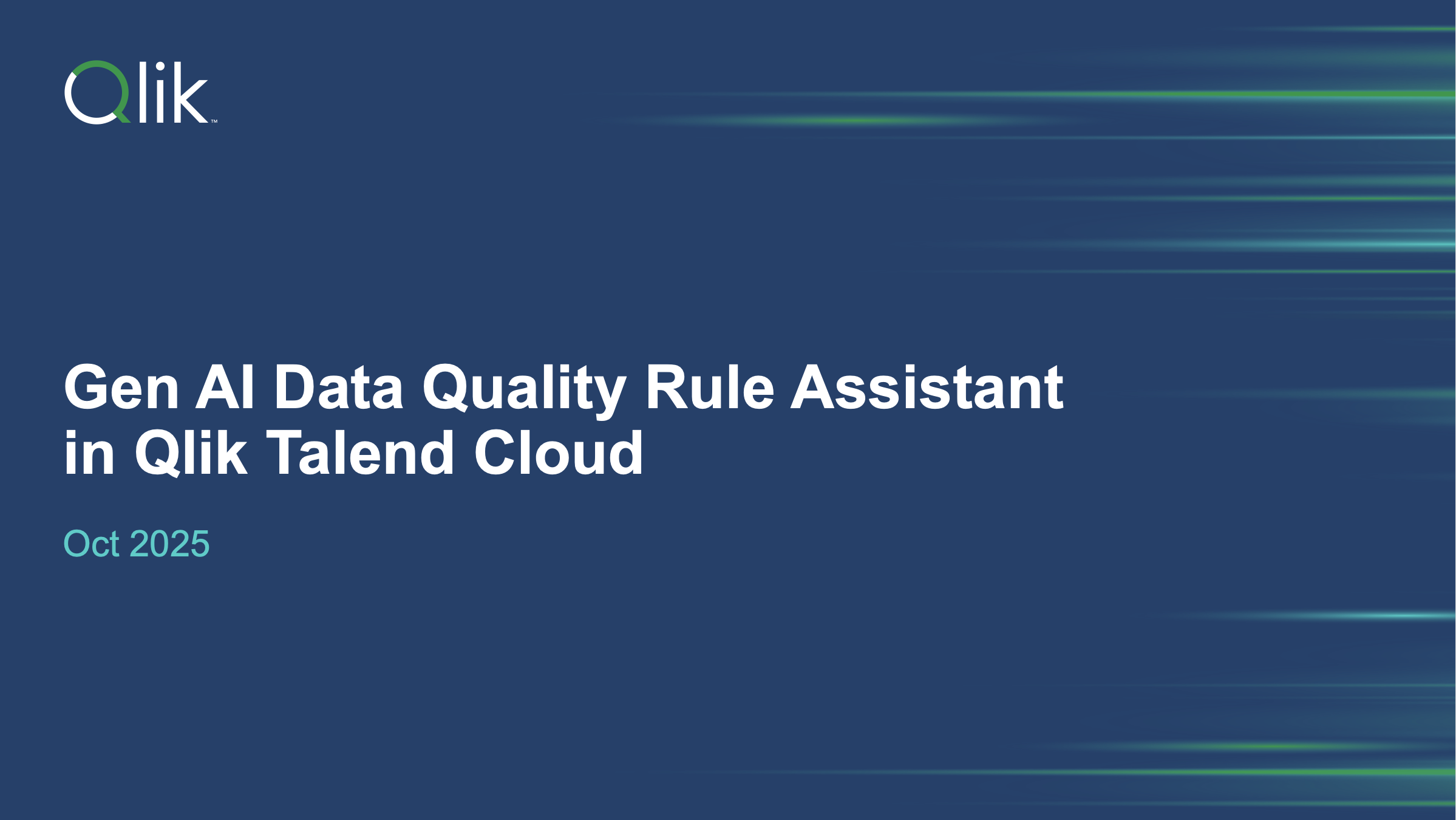 Using AI to Deliver Faster Data Quality at the Spe... - Qlik Community ...