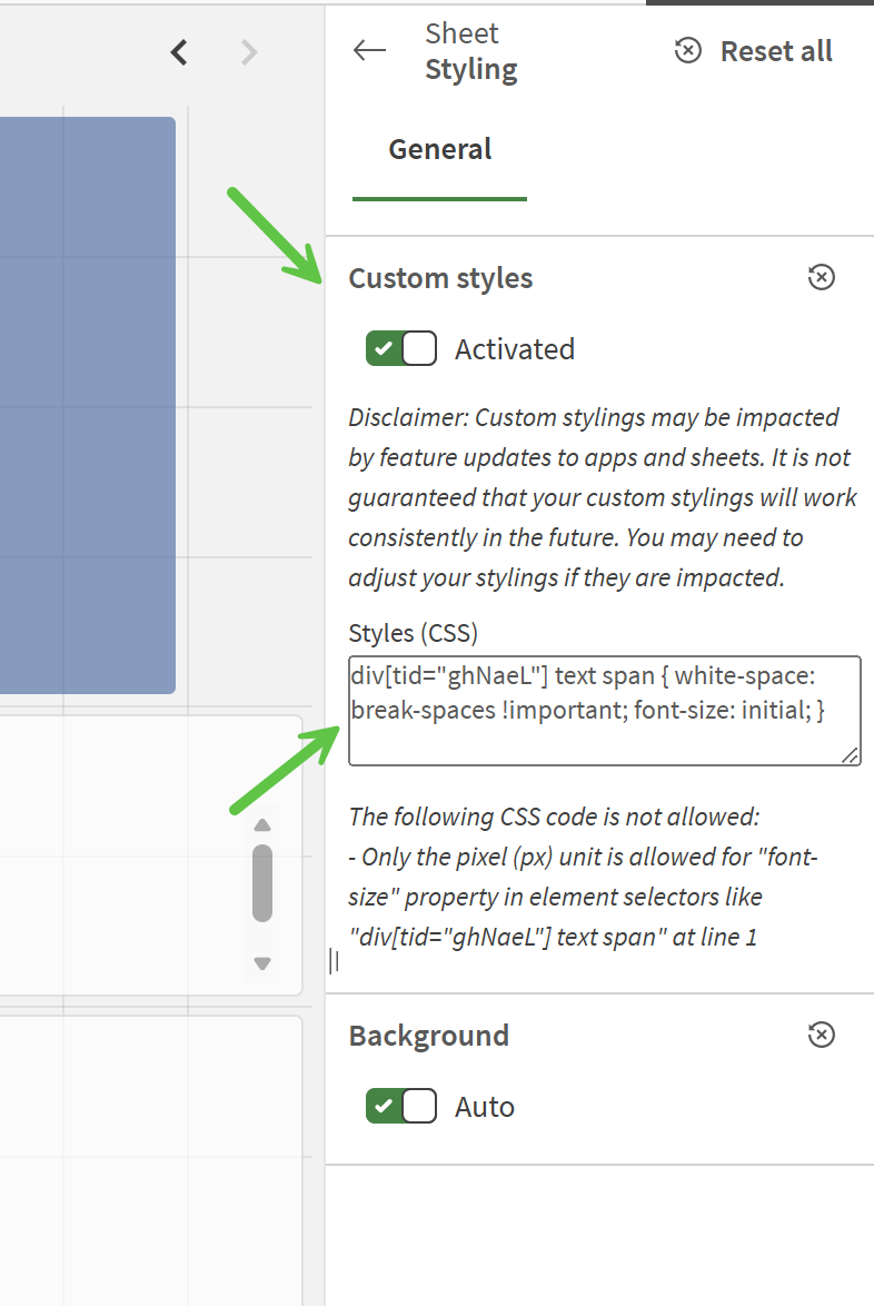 I want Button label value in 2 line - Qlik Community - 2543418