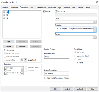 settings for expression