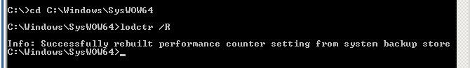 Performance counter reset with admin privilege on the server