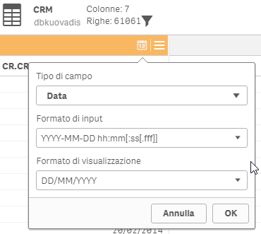 setting in data manager