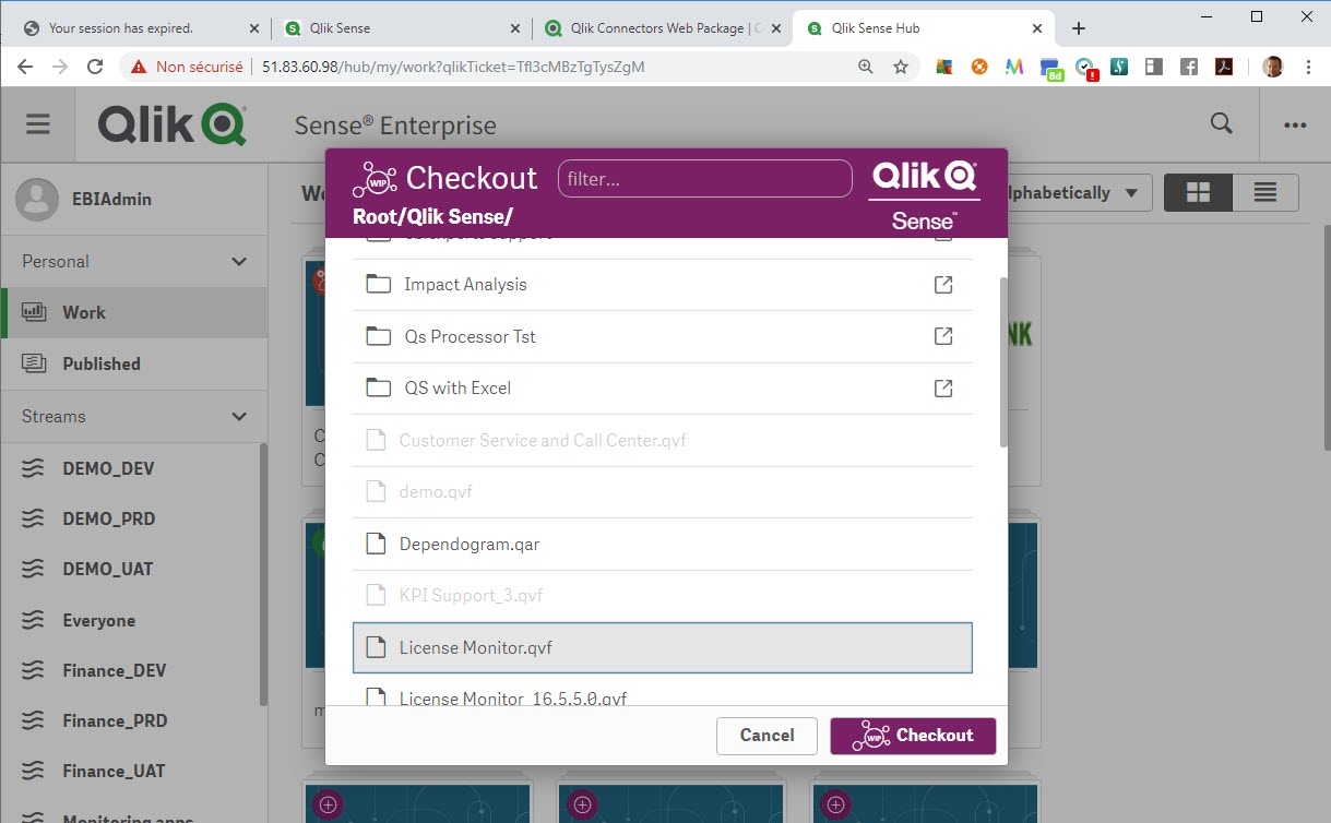 Solved: Help. Qlik Sense Enterprise Hub stuck at loading d - Qlik  Community - 1260931