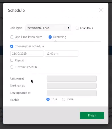 Schedule automatic, recurring synchronization of QVD files