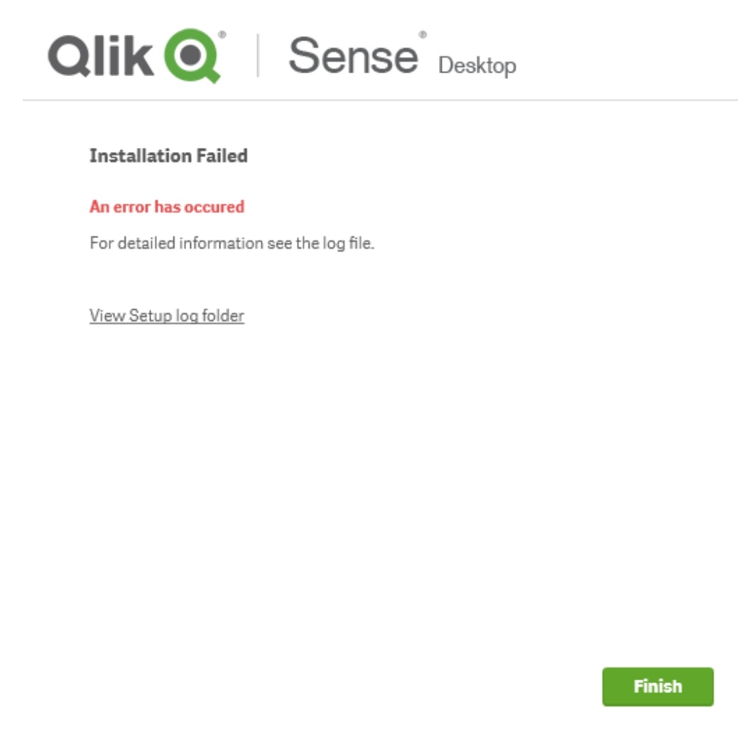 Qliksense desktop installation failed - Qlik Community - 1685497