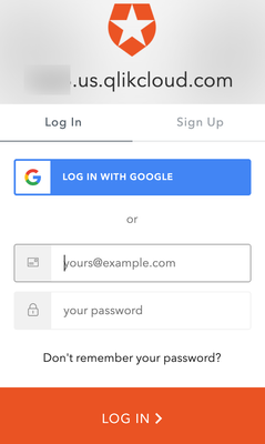 Auth0 login modal dialog