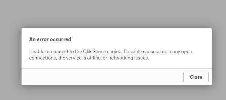 Solved: Help. Qlik Sense Enterprise Hub stuck at loading d - Qlik  Community - 1260931