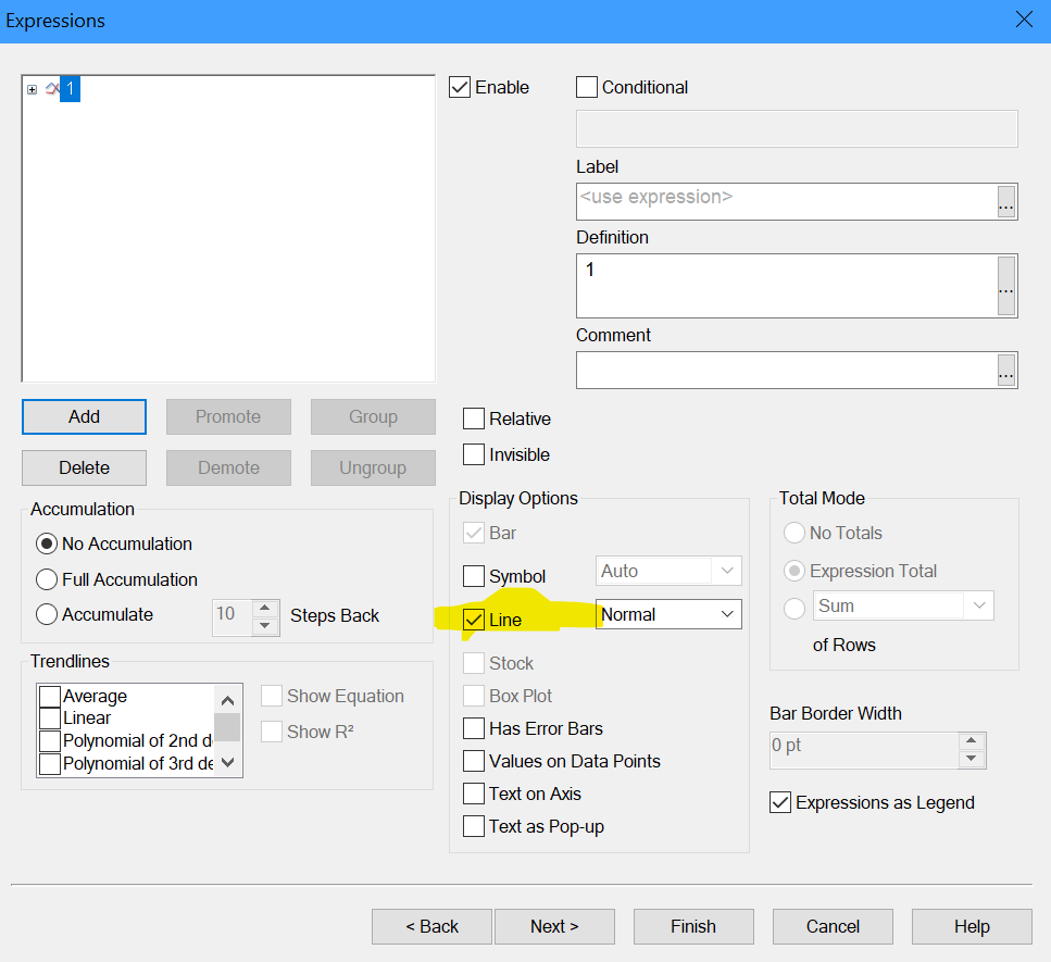 Add value label to the last data point on a line c... - Qlik Community ...