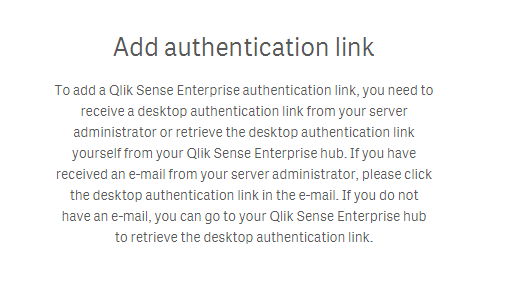 On Selecting Authentication Link