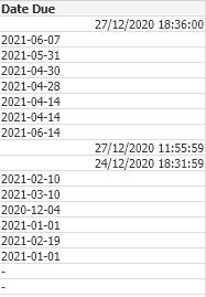 Date and Time Issues 1