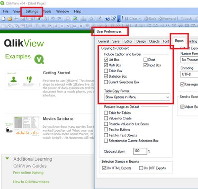 Select all check boxs in the clipboard export area of QV desktop user preferences.PNG