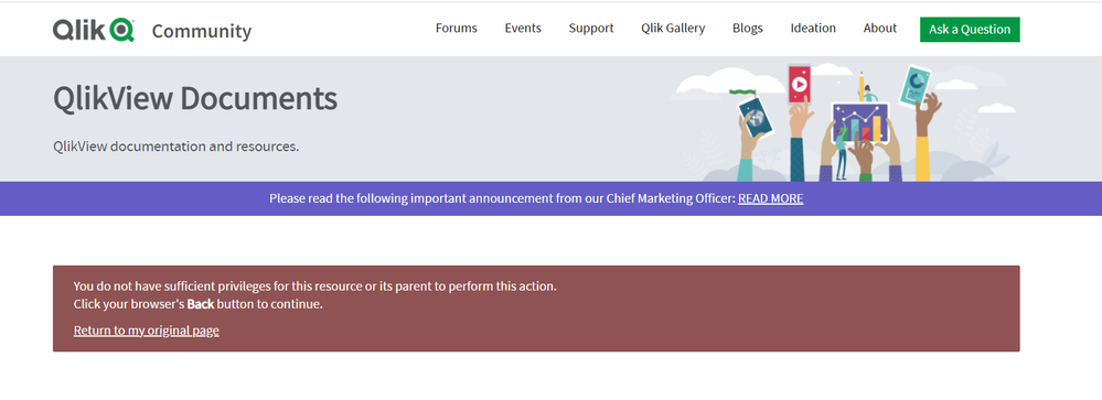 QlikView Documents Access denied.PNG