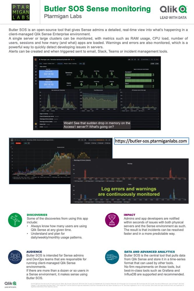 Butler SOS open-source monitoring of Sense servers